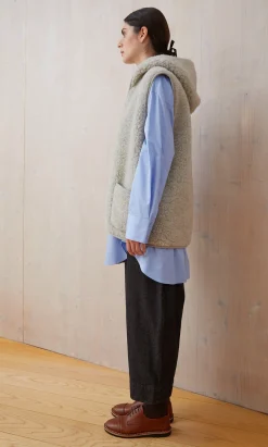 Wool Gilet - Light Grey><noscript><img width=