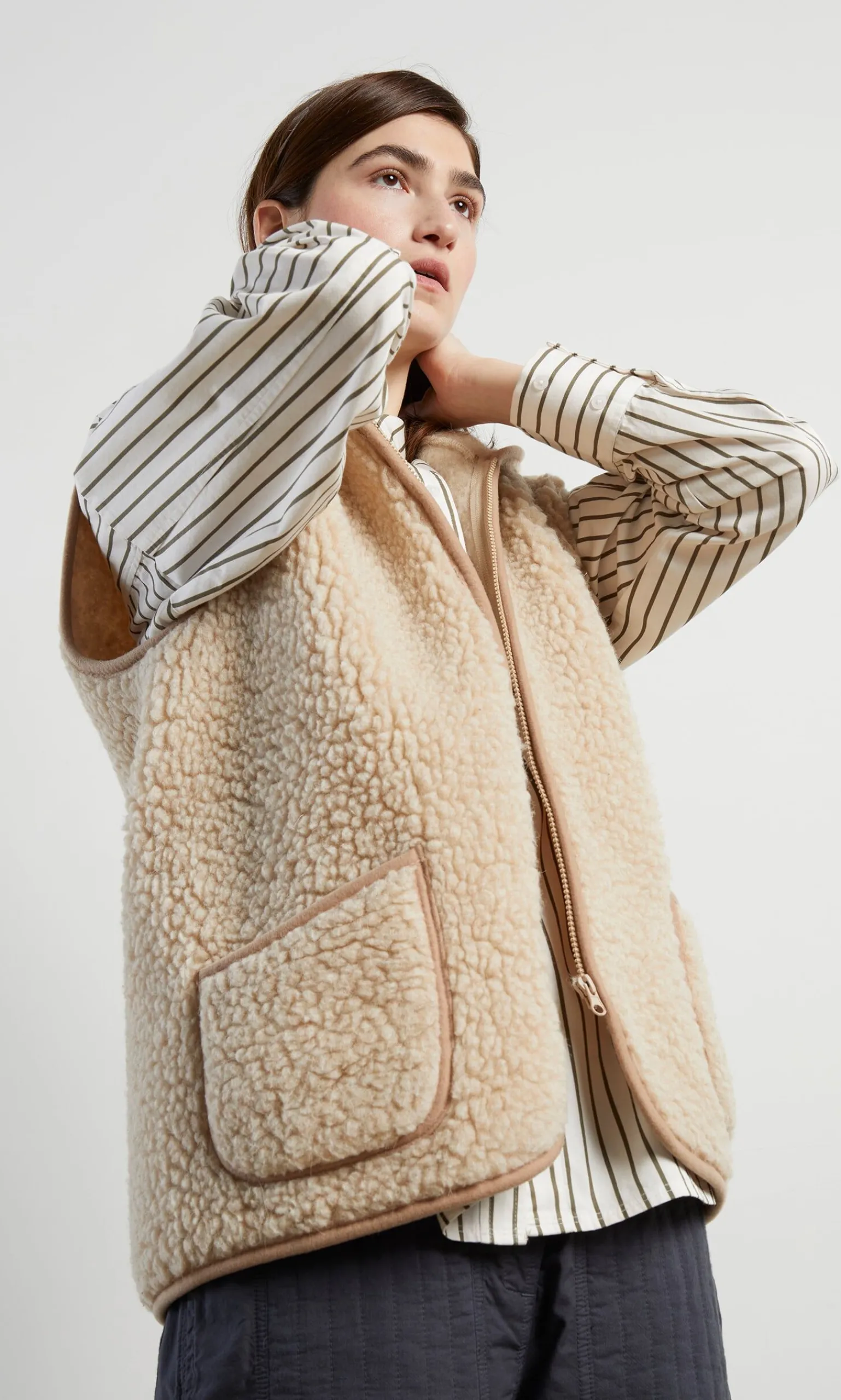 Wool Gilet - Natural>Plümo Best