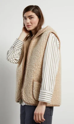 Wool Gilet - Natural><noscript><img width=